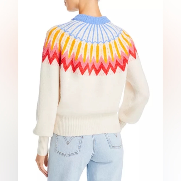 NWT French Connection Fair Isle Sweater Retro Vibes - Picture 3 of 14